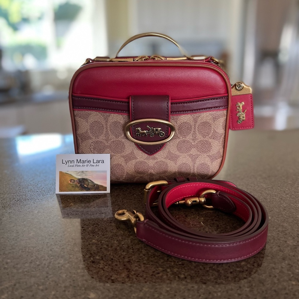 🌺 Coach Riley Lunchbox - Red/Signature